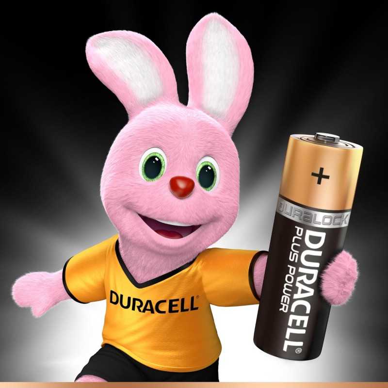 Duracell Plus Power Piles Alcalines type AA, Lot de 4 piles