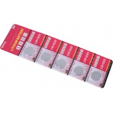 MCAOAL Lot de 5 piles bouton CR1620 3 V au lithium pour appareils électroniques non rechargeables