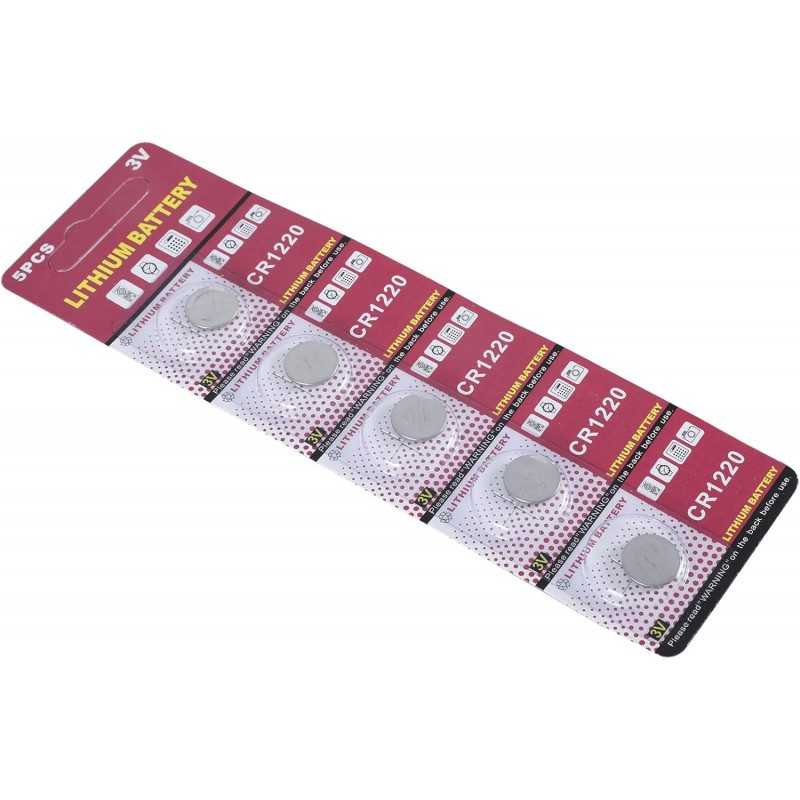 MCAOAL Multipacks CR1220 Lot de piles bouton au lithium 3 V CR1220 3 V pour appareils électroniques Gadgets MCAOAL Multipacks CR1220 Lot de piles bouton au lithium 3 V CR1220 3 V pour appareils électroniques Gadgets