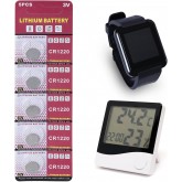 MCAOAL Multipacks CR1220 Lot de piles bouton au lithium 3 V CR1220 3 V pour appareils électroniques Gadgets