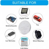 MCAOAL Multipacks CR1220 Lot de piles bouton au lithium 3 V CR1220 3 V pour appareils électroniques Gadgets