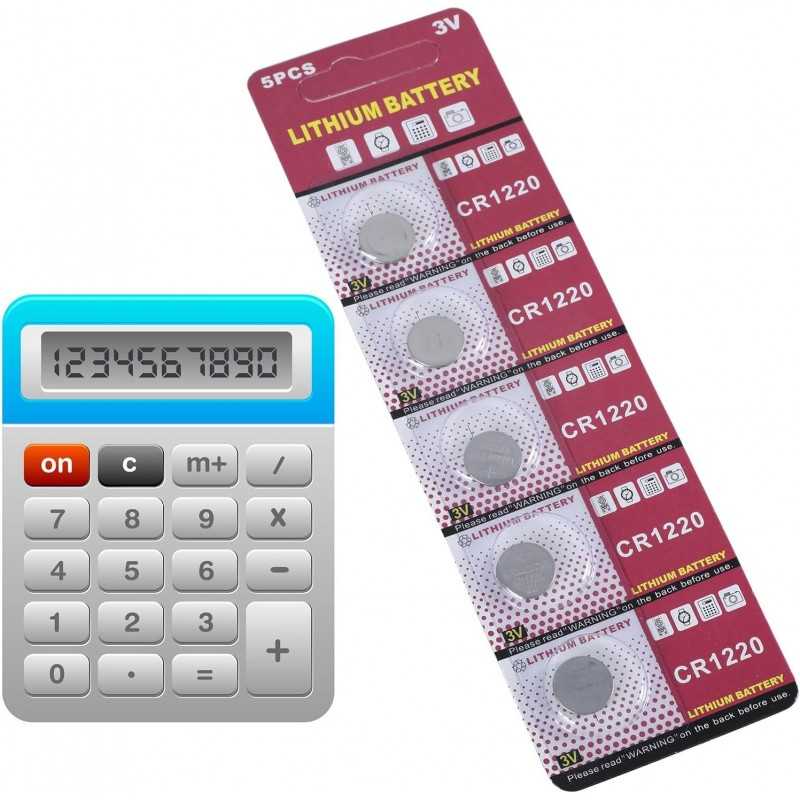 MCAOAL Multipacks CR1220 Lot de piles bouton au lithium 3 V CR1220 3 V pour appareils électroniques Gadgets