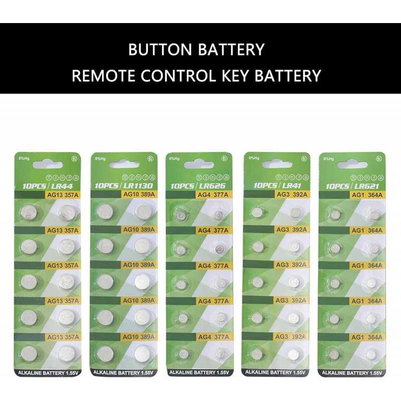 Piles bouton AG1 AG3 AG4 Durabilité pour un usage quotidien Tension stable pour petits appareils électroniques