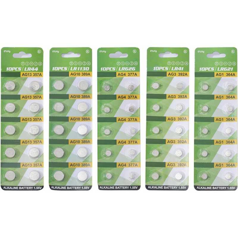 Piles bouton AG1 AG3 AG4 Durabilité pour un usage quotidien Tension stable pour petits appareils électroniques