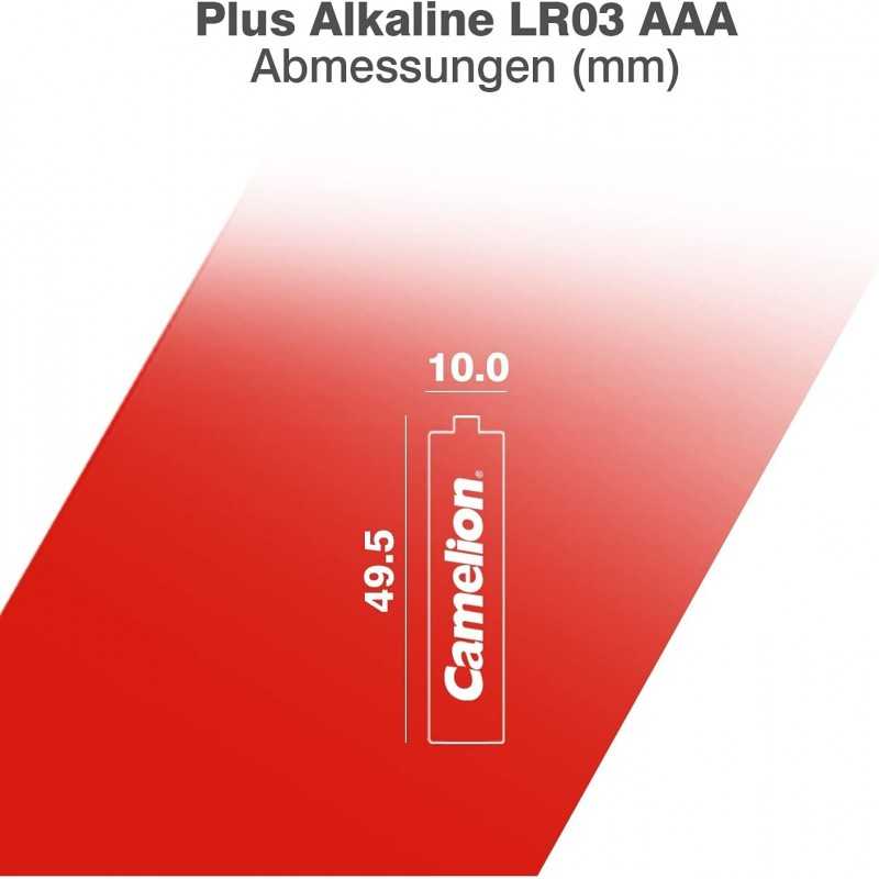 Camelion 59820 Pack de 4 Piles Alkaline universel LR3/AAA 1,5 V 1100 mAh