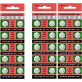 Lot de 10 piles bouton AG4 377 LR626 avec tensions stables pour montres et gadgets