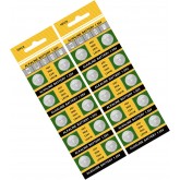Lot de 10 piles bouton AG3 736 LR41 avec tensions stables pour montres et gadgets