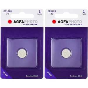 AgfaPhoto Lithium Pile bouton batterie CR 1220 , multicolore