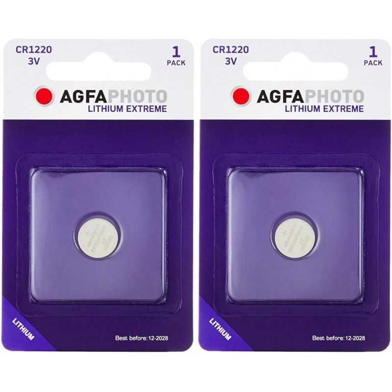 AgfaPhoto Lithium Pile bouton batterie CR 1220 , multicolore AgfaPhoto Lithium Pile bouton batterie CR 1220 , multicolore