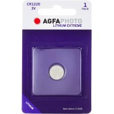 AgfaPhoto Lithium Pile bouton batterie CR 1220 , multicolore