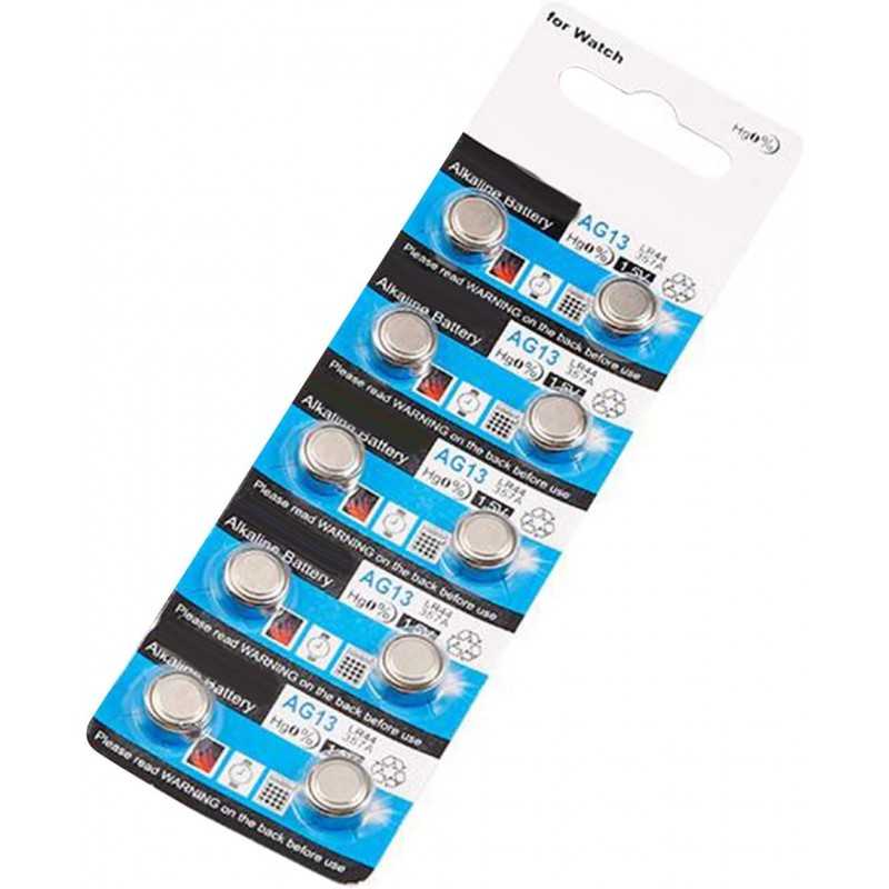 Lot de 20/10 piles bouton LR44 AG13 pour montre - 1,5 V - Pour petits appareils électroniques Lot de 20/10 piles bouton LR44 AG13 pour montre - 1,5 V - Pour petits appareils électroniques
