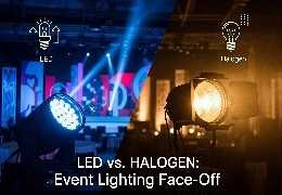 Éclairage LED vs Halogène : Que choisir pour vos événements ?